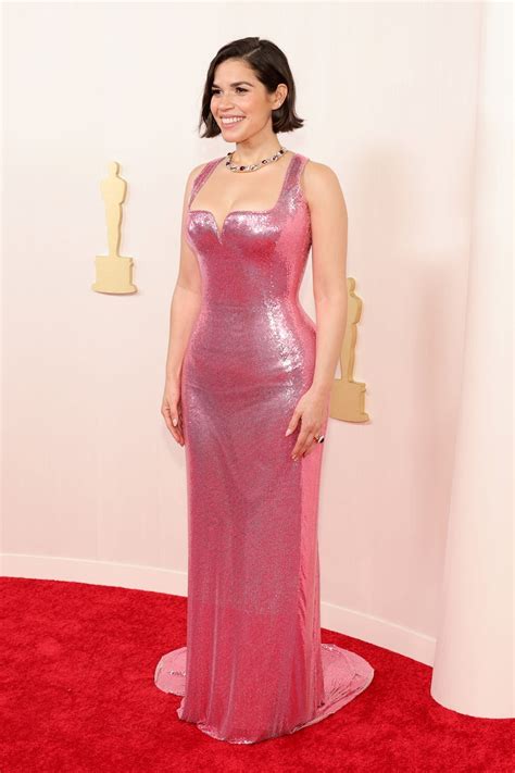 elle ferrera|America Ferrera Atelier Versace Gown at the 2024 Oscars .